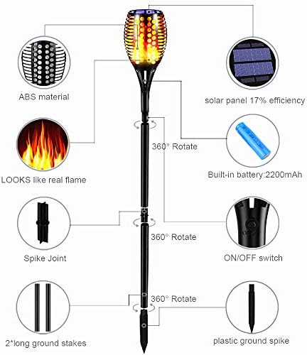 Upgraded Solar Torch Lights
