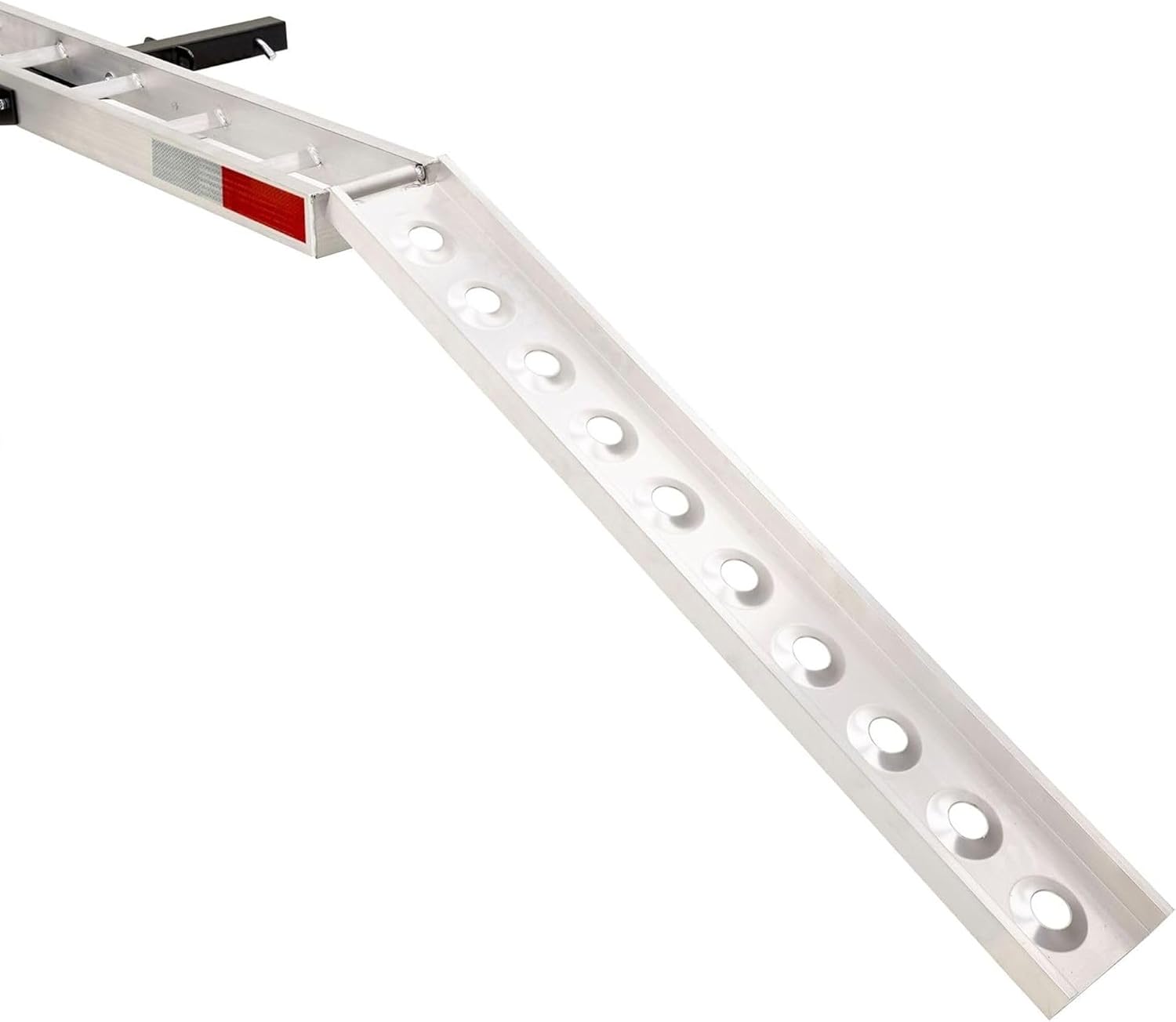 Black Widow Aluminum Dirt Bike Hitch Carrier with Ramp, 400 lb Capacity | Non-Folding Motorcycle, eBike & Fat Tire Bike Hauler for Truck & SUV, Fits 2-Inch Class III/IV Hitch Receiver