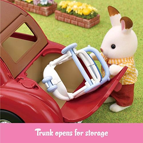 Calico Critters - Family Seven Seater Car - Family Vehicles | Buckle up the whole crew - seven seats for road trip storytelling that rolls smoothly into picnic and travel scenes, Ages 3+