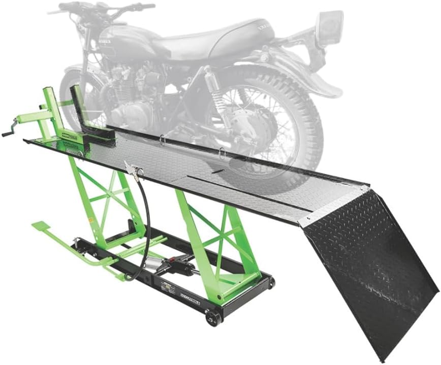 OEMTOOLS 24859 1000 Lb. Capacity Air Hydraulic Motorcycle Lift