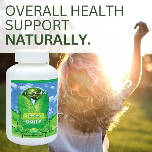Youngevity Ultimate Daily Multivitamin with CoQ10 and Minerals, 180 Tablets | 20+ vitamins and minerals, CoQ10, vitamins A, C, D and E, zinc, folate, selenium, calcium, enhanced absorption, 180 tablets