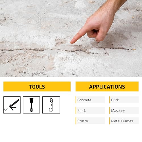 SIKA - Sealant - Sikaflex Concrete Fix - Limestone - Elastic sealant for Cracks and Joints - Paintable Polyurethane - 10.1 fl oz