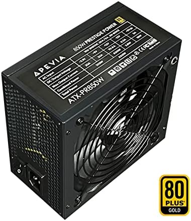 Apevia ATX-PR800W Prestige 800W 80+ Gold Certified, RoHS Compliance, Active PFC ATX Gaming Power Supply