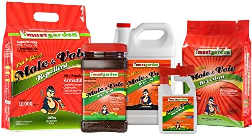 I Must Garden Mole & Vole Repellent: Professional Strength - Natural - 10lb