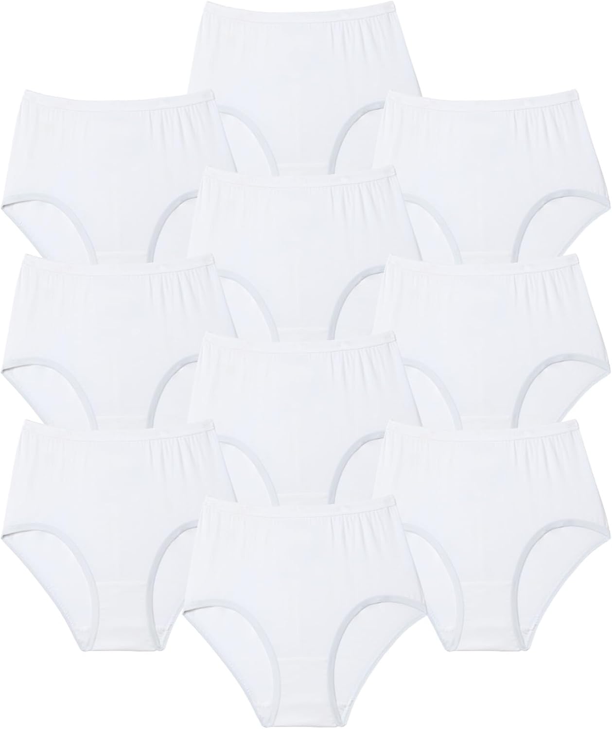 Comfort Choice Full Coverage Cotton Brief 10-Pack