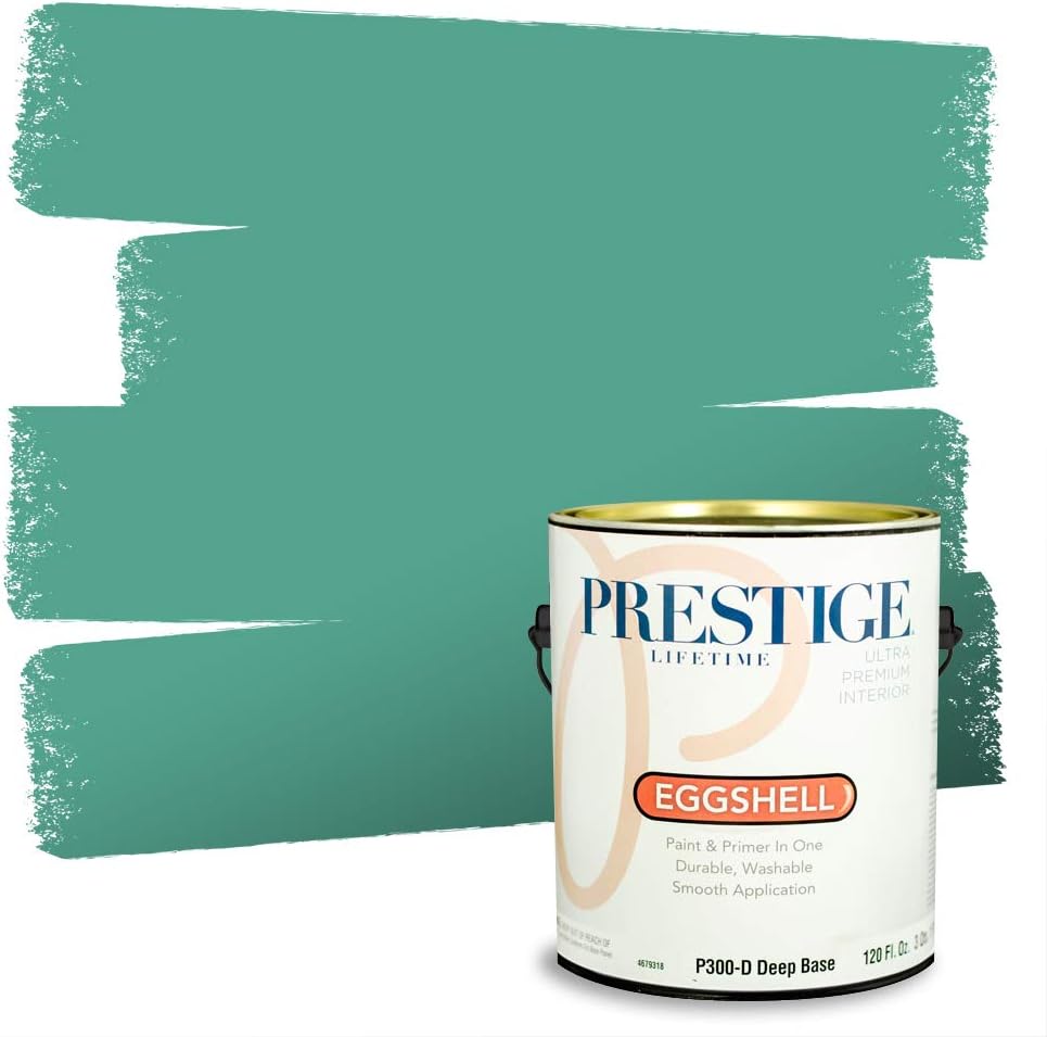 PRESTIGE Paints Exterior Paint and Primer In One, 1-Gallon, Semi-Gloss, Comparable Match of Sherwin Williams* Electric Lime*