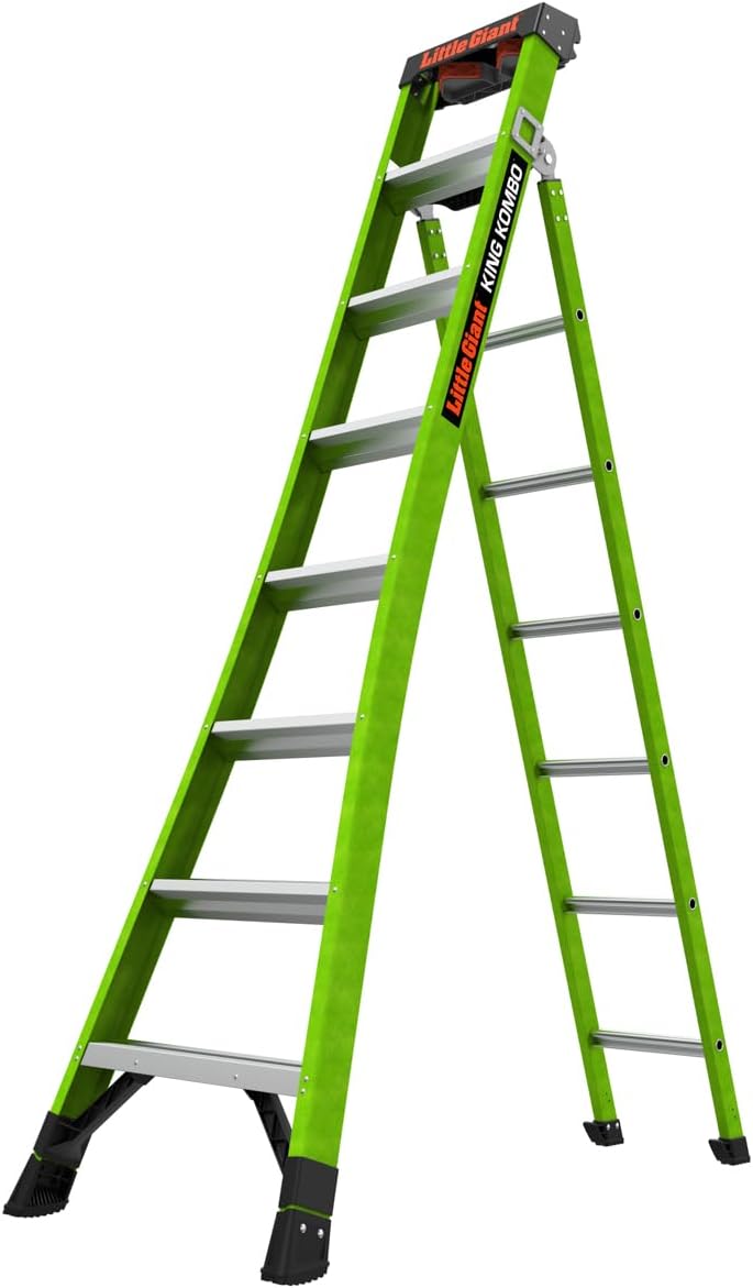 Little Giant King Kombo, 6 ft Fiberglass Multi-Position Ladder, 13906-001