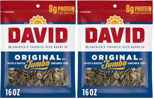DAVID Jumbo Sunflower Seeds, Original Flavor, 16 oz.