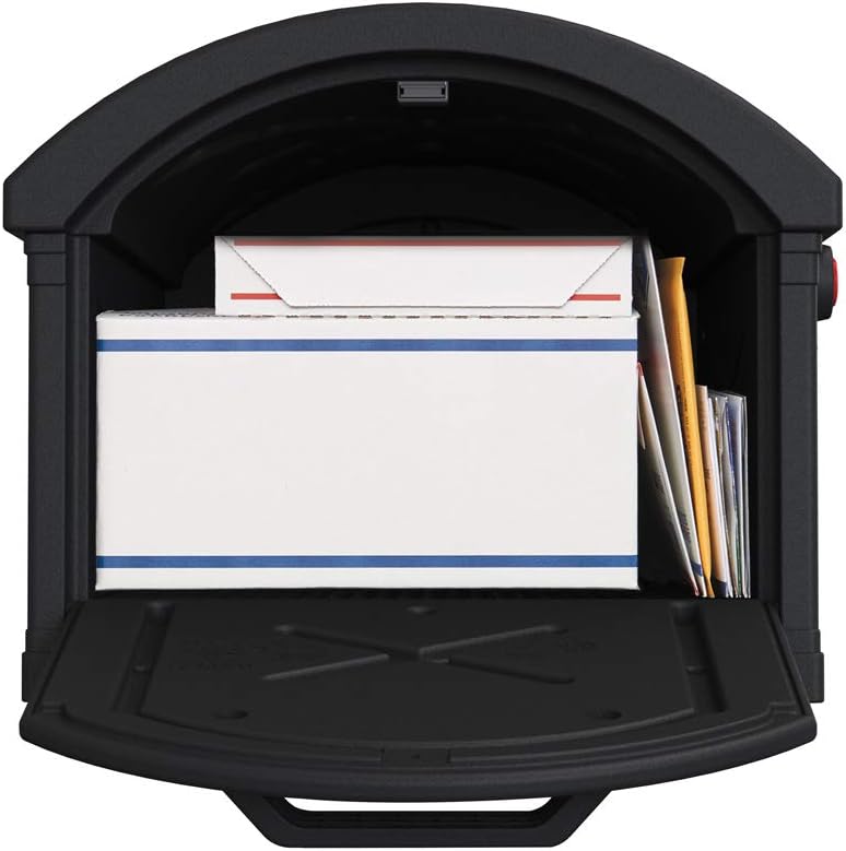 Gibraltar Mailboxes GHC40M01 Grand Haven Decorative Package Mailbox, Mocha