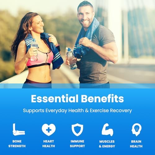 Magnesium Zinc & Vitamin D3 Supplement - Most Bioavailable Forms, Magnesium Glycinate, Malate, Citrate - Bone, Muscle & Heart Health
