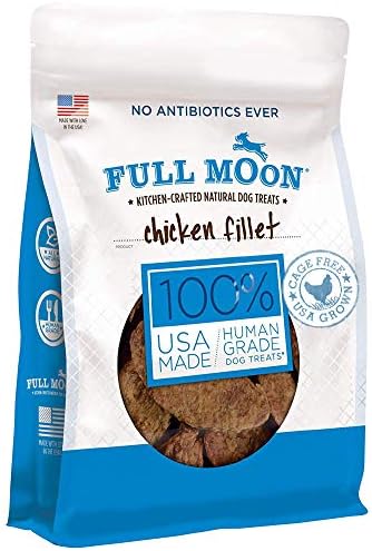 Full Moon® Chicken Fillet Dog Treats 48 oz | Human Grade, No corn, No wheat, No soy, Glycerin Free, Made in the USA