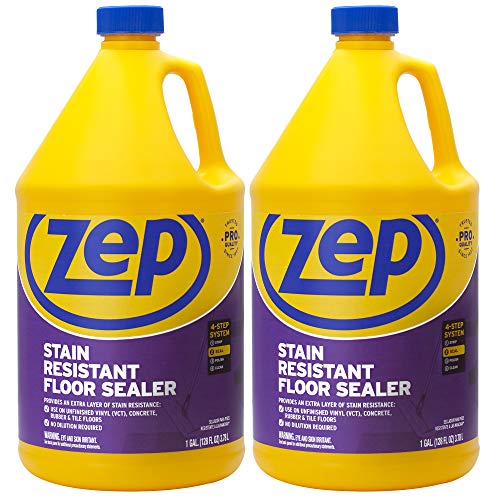 Zep Stain Resistant Floor Sealer - 1 Gallon - ZUFSLR128 - Durable, Long Lasting Seal