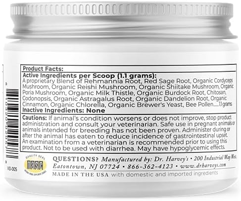 Dr. Harvey's Kidney Health Kidney Support Supplement for Dogs (4 Ounces) | 100% Human Grade - 4 oz Container