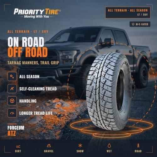 Forceum ATZ All-Terrain Off-Road Radial Tire-235/70R16 235/70/16 235/70-16 109S Load Range XL 4-Ply BSW Black Side Wall