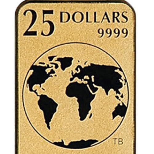 2016 1/10 oz Royal Canadian Mint Legal Tender Gold Bar 24K $25 Seller BU