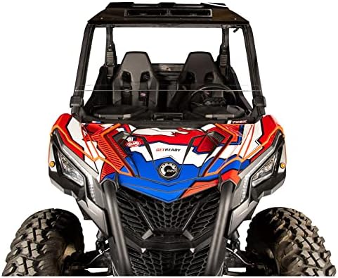 Tusk Removable Half Windshield Clear Compatible with Can-Am Maverick Trail 2018-2026/Sport/Sport Max 2019-2026/Commander/Max 2022-2026