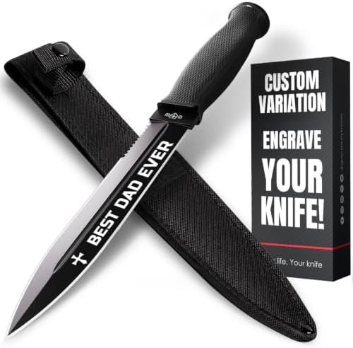 Hunting Knife with Sheath Survival Knives for Men - Best Tactical Camping Hunting Hiking Knife - Bushcraft Field Gear Accessories Tool - Fixed Blade