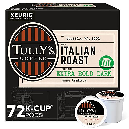 Tully's Coffee Hawaiian Blend Keurig Single-Serve K-Cup Pods, Medium Roast Coffee, 96 Count