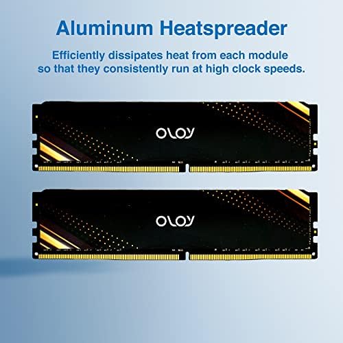 OLOy DDR4 RAM 16GB (2x8GB) Black Owl 2666 MHz CL19 1.2V 288-Pin Desktop UDIMM (MD4U082619BJDA)