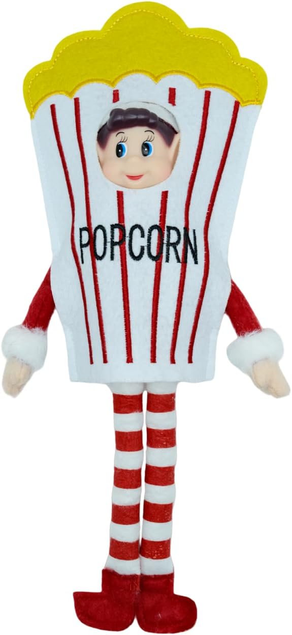 LovelfStory Christmas Sweet Popcorn Elf Doll Accessories Clothes
