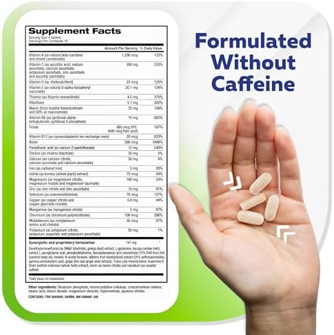 Focus Factor Adults Extra Strength, 120 Count - Brain Supplement for Memory, Concentration and Focus - Complete Multivitamin with DMAE, Vitamin D, DHA - Trusted Health Vitamins