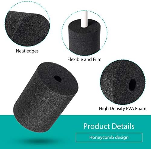 Weewooday 4 Pieces Cup Turner Foam Tumbler Turner Foam Inserts for 3/4 Inch PVC Pipe Tumbler Spinner Sponge Crafting for 10 oz to 40 Accessories
