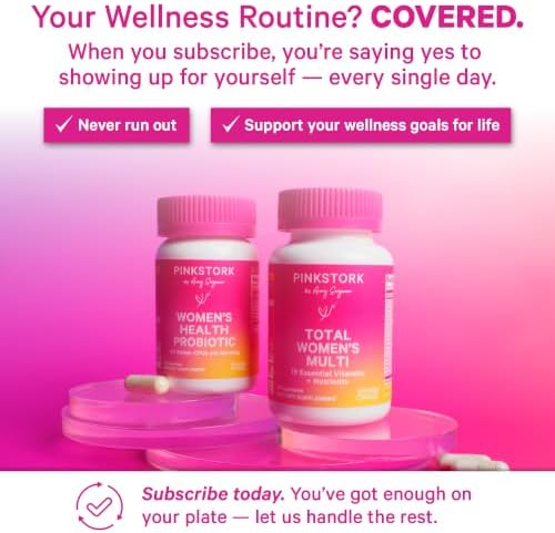 Pink Stork Total Women's Multivitamin, 19 Essential Vitamins, 30 Capsules