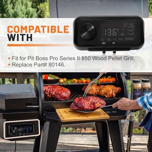 Upgrade Digital PID WiFi Control Board 80147 Compatible with Pit Boss Pro Series 4 & Pro Series II 4-Series Vertical Wood Pellet Smoker -Replacement PBV4PS2 Model | 5-in-1 Cooking