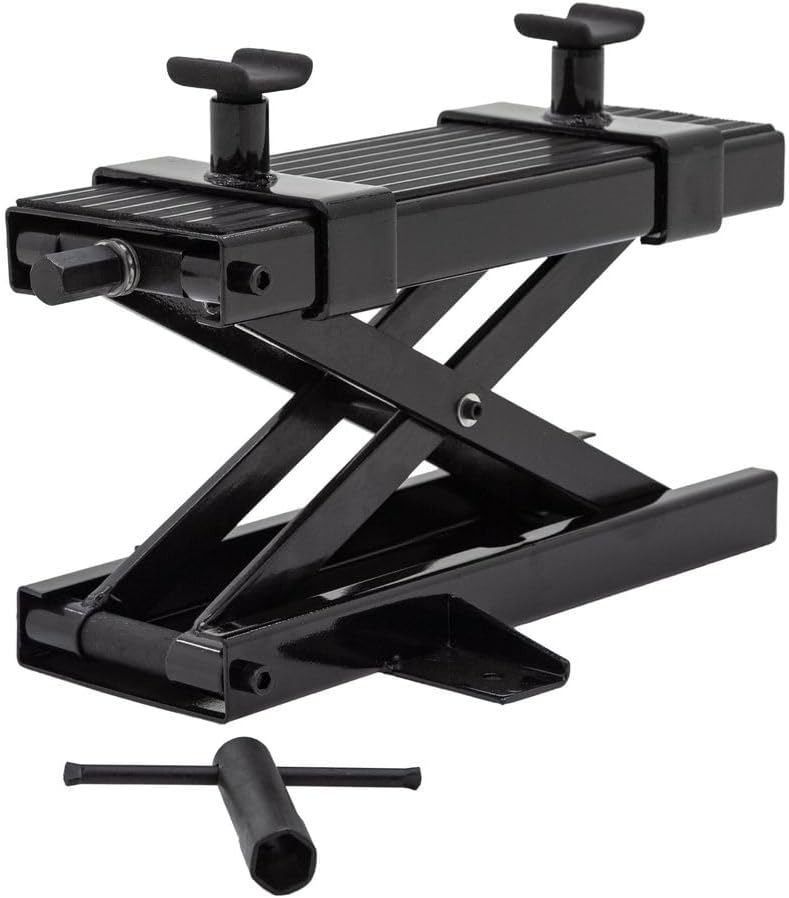 Black Widow Steel Motorcycle Jack, 1,100 lb, Dirt Bike Lift