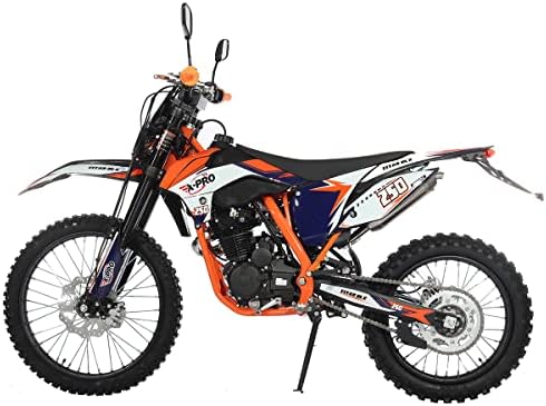 X-PRO Titan DLX 250cc Gas Dirt Bike Pit Bike Adult Bike,Big 21"/18" Wheels, Zongshen Engine! (Green)