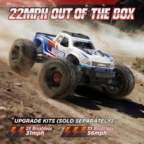 UDIRC Fast RC Cars for Adults, Upgradable 56 MPH, Heavy Duty RC Truck, 4X4 Off Road All Terrain 2.4Ghz RTR 1:16 Remote Control Car