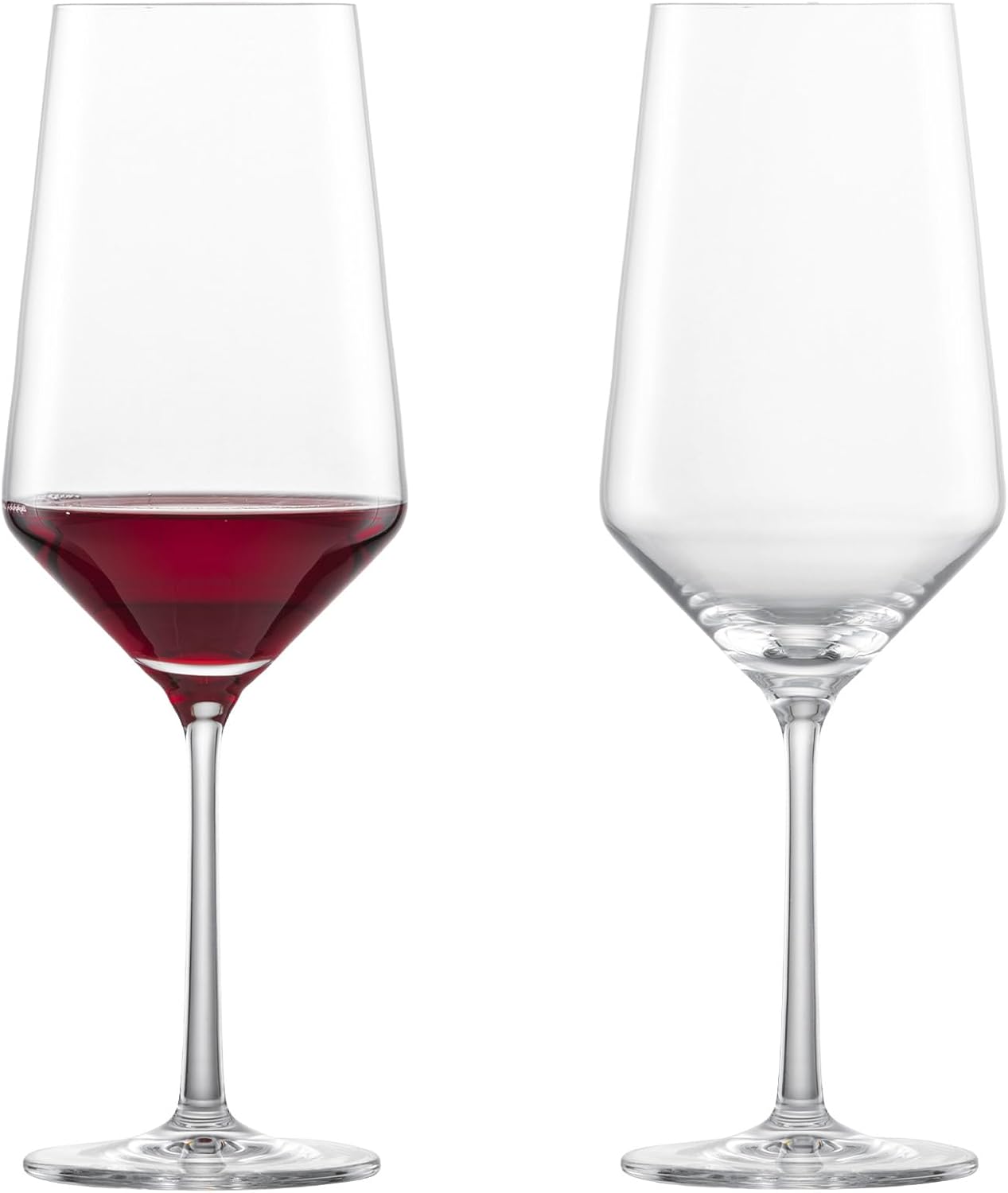 Zwiesel Glas Pure Burgundy Red Wine Glass (Set of 4), Graceful Burgundy Glasses for Red Wine, Dishwasher-Safe Tritan Crystal Glasses, Made in Germany (23 Ounce)