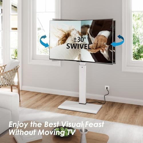 FITUEYES Iron Base Universal Floor TV Stand for 32-65 Inch TVs, Black