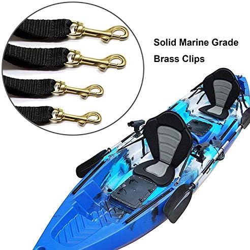 2 Pack of Kayak Seat Deluxe Padded Canoe Backrest Seat Sit On Top Cushioned Back Support SUP Paddle Board Seats with Detachable Storage Bag 4