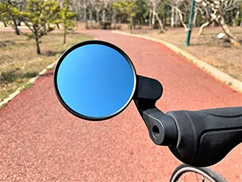 2022 New Bar End Bike Mirror, 80mm Crystal UHD Automotive Grade Glass Lens E-Bike Mirrors, Scratch Resistant, Safe Rearview Mirrors