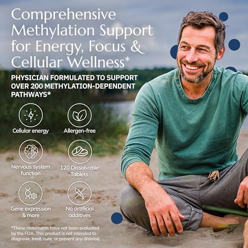 Neurobiologix Methylation Complete Methylated B Complex, 120 Chewables | Gluten-free chewable with methylfolate, methyl B12 & B6. Supports energy