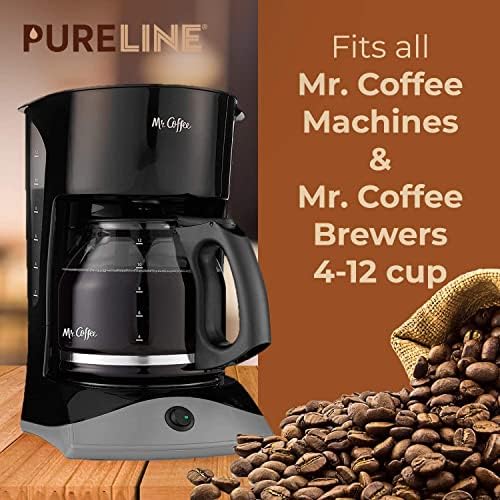 Pure Line Replacment for Mr. Coffee Water Filter Charcoal Disks. Universal Fit for Mr. Coffee Machines. (12 Pack)