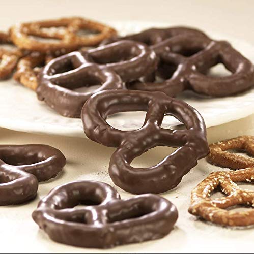 Asher's Chocolates, Chocolate Covered Pretzels, Gourmet Sweet and Salty Candy, Small Batches of Kosher Chocolate, Family Owned Since 1892 (6.5oz, Milk Chocolate)