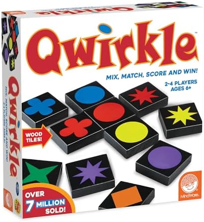 Mindware | Qwirkle: Travel (NEW) | Board Game | Ages 6+ | 2-4 Players | 45 Minutes Playing Time