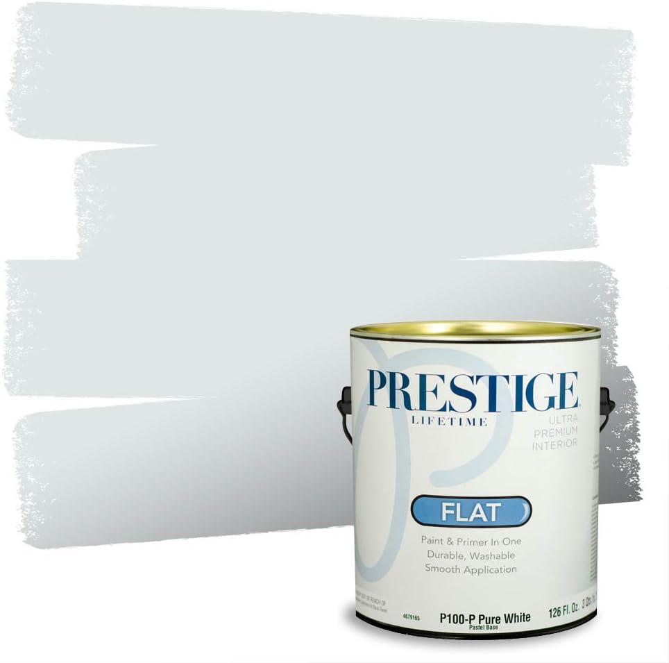 PRESTIGE Paints Exterior Paint and Primer In One, 1-Gallon, Semi-Gloss, Comparable Match of Sherwin Williams* Nifty Turquoise*