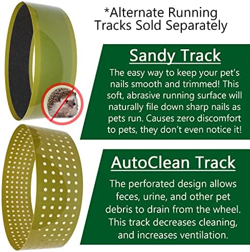 Sandy Track - for Green Silent Runner 12" Wide - Textured Nail Trimming Track for Pet Exercise Wheel (Green 12" Wide)