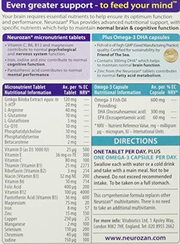 Neurozan Vitabiotics Plus Tablets 56 Capsules