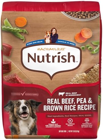 Nutrish Dry Dog Food, Beef, Pea & Brown Rice, 28 lb. Bag (Rachael Ray)