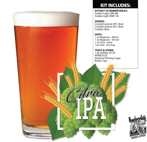 CITRA IPA Home Brew Beer Recipe Ingredient Kit - 5 Gallon Beer Making Kit - Make Beer at Home Great DIY Gift