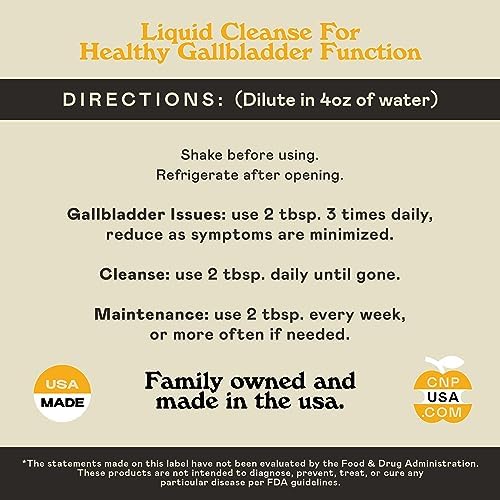 CNP | Gallbladder Stone Breaker Liquid 8oz - ACV Chanca Piedra Cleanse Aid | Organic gallbladder support liquid with apple cider vinegar, turmeric, lemon, hibiscus & chanca piedra for sludge cleanse aid