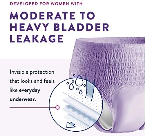 Prevail Per-Fit for Women Daily Protective Underwear, Pull-up Disposable Adult Diaper for Women, Extra Absorbency, Medium, 80 Count (4 Packs of 20) | Disposable, Incontinence, Extra Absorbency