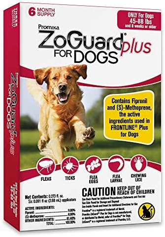 ZoGuard Plus Flea and Tick Prevention for Dogs (Large - 45-88 lb)