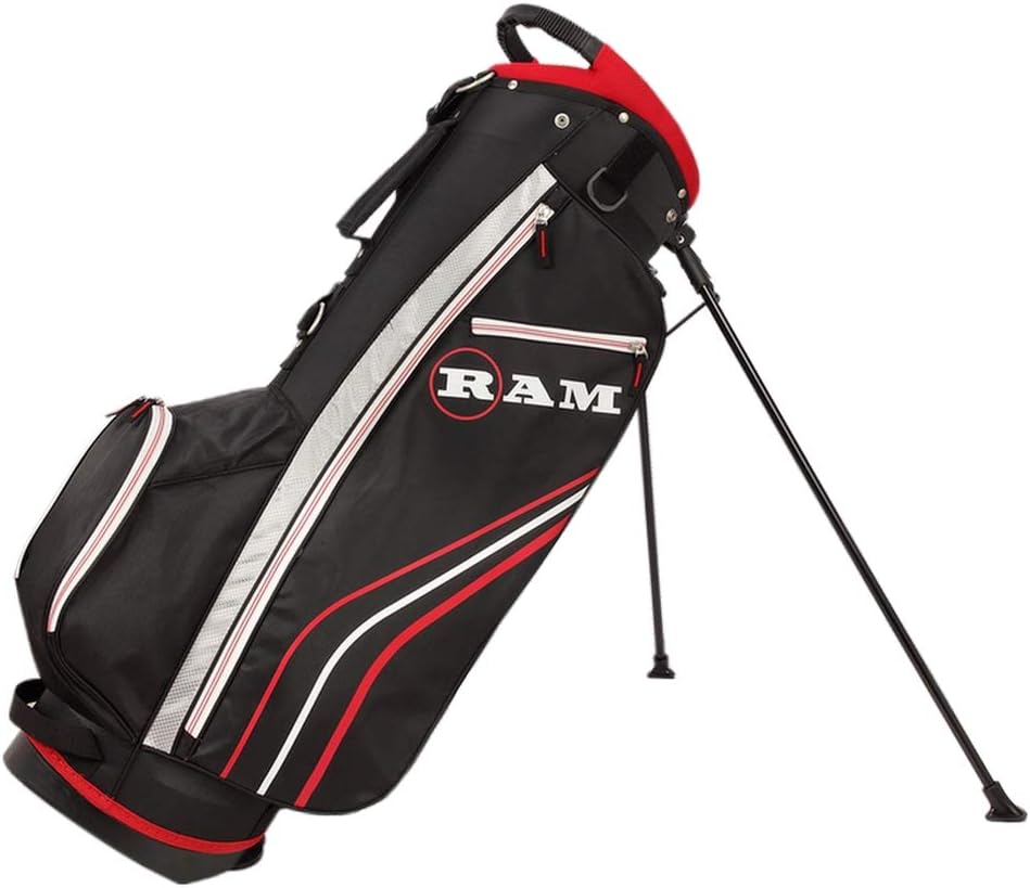 RAM Golf Accubar Golf Clubs Set - Graphite Shafted Woods and Stainless Steel Irons - Lefty
