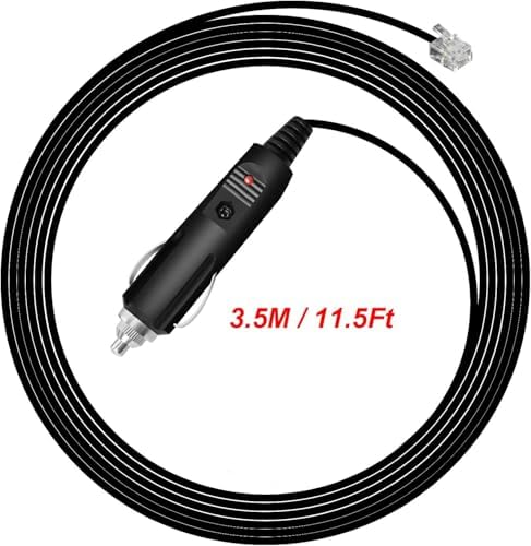 Radar Straight Power Cord Compatible with Uniden R3 3.5m/11.5ft