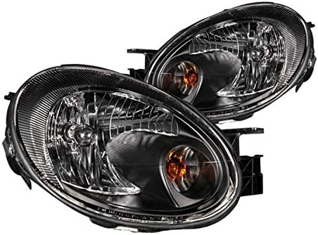 Anzo USA 121030 Dodge Neon Crystal Black Headlight Assembly - (Sold in Pairs)